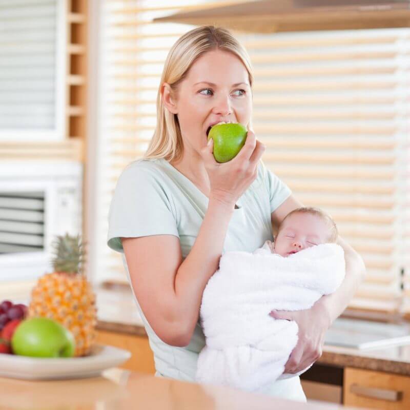 Режим и диета кормящей матери